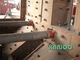 Struktur Baja Roller Conveyor Shot Blasting Machine Pembersihan Permukaan